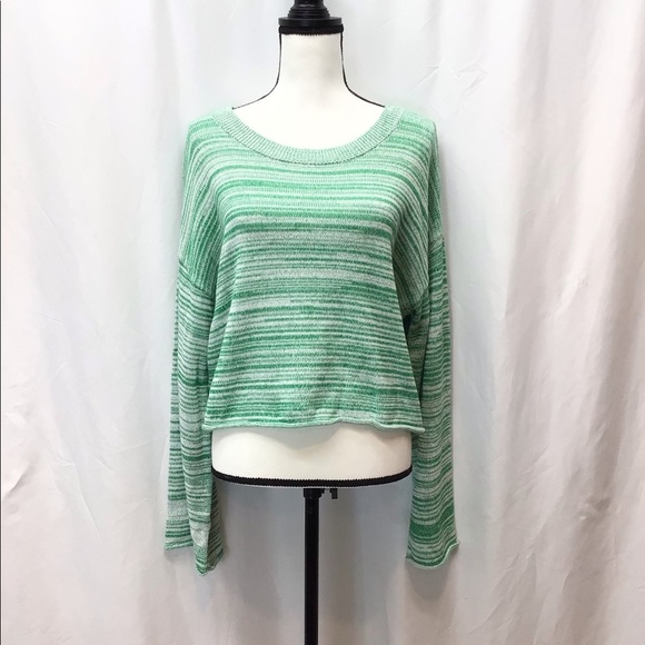 Arizona Jean Co Juniors Jolly Green Crop Sweater - Picture 4 of 8